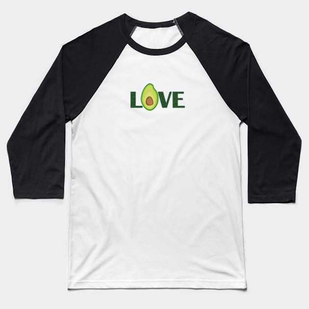 Avocado love Baseball T-Shirt by Lady_M